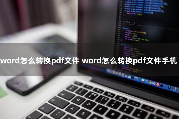 word怎么转换pdf文件(word怎么转换pdf文件手机)